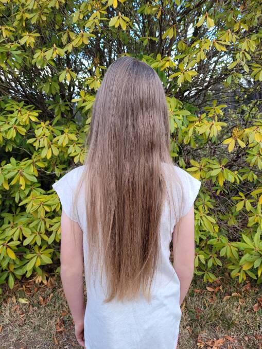 LONG HAIR: Emily will be chopping 35cm off her hair. Photo: SUPPLIED