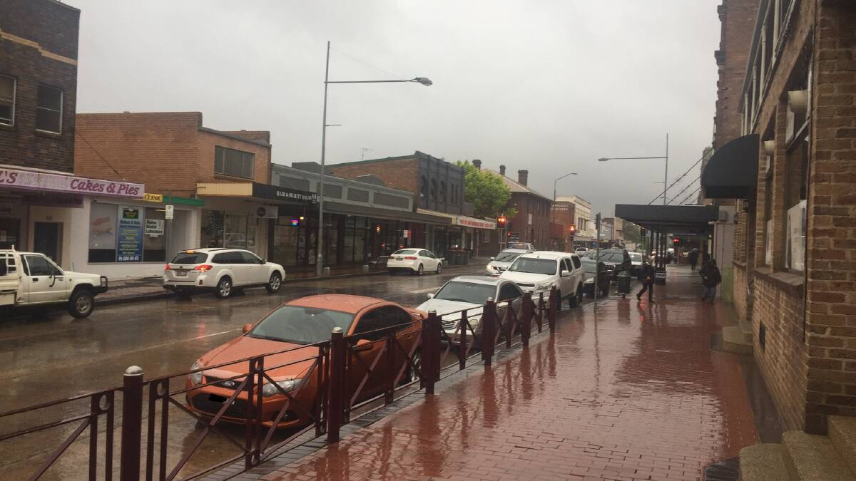 MAIN STREET: It's going to be a wet one. Picture: ALANNA TOMAZIN.
