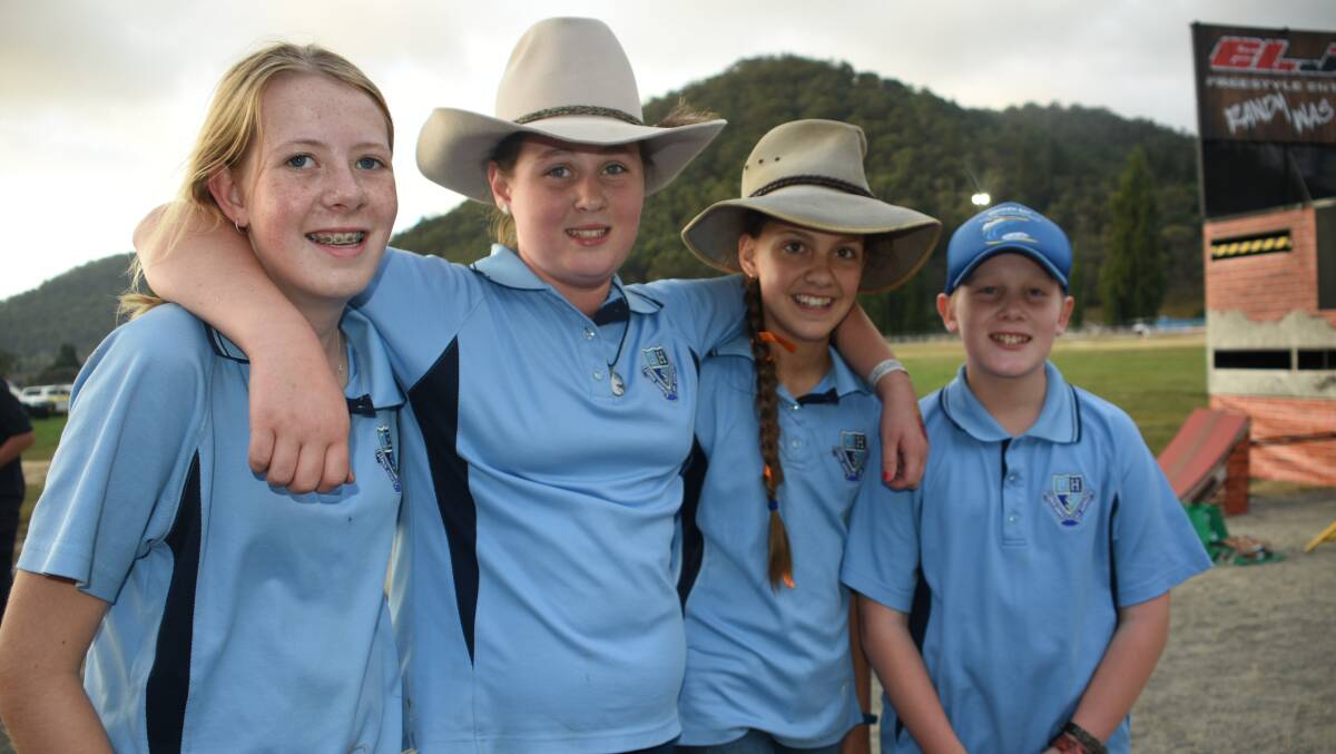 LOTS TO SEE AND DO: Lithgow High students at the Young Farmers Challenge at the 2019 Lithgow Show.
