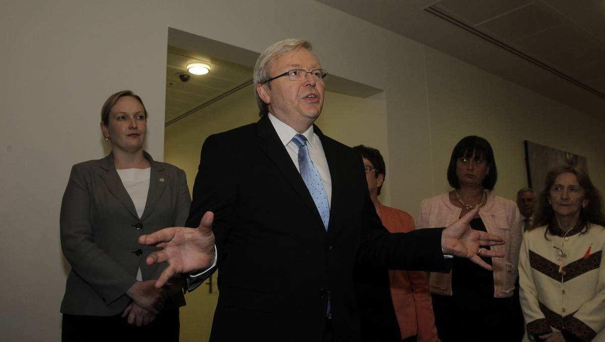 After much speculation, Kevin Rudd announced that he would not challenge the Prime Minister Julia Gillard after a leadershilp spill was called on March 21. Photo: Fairfax Media