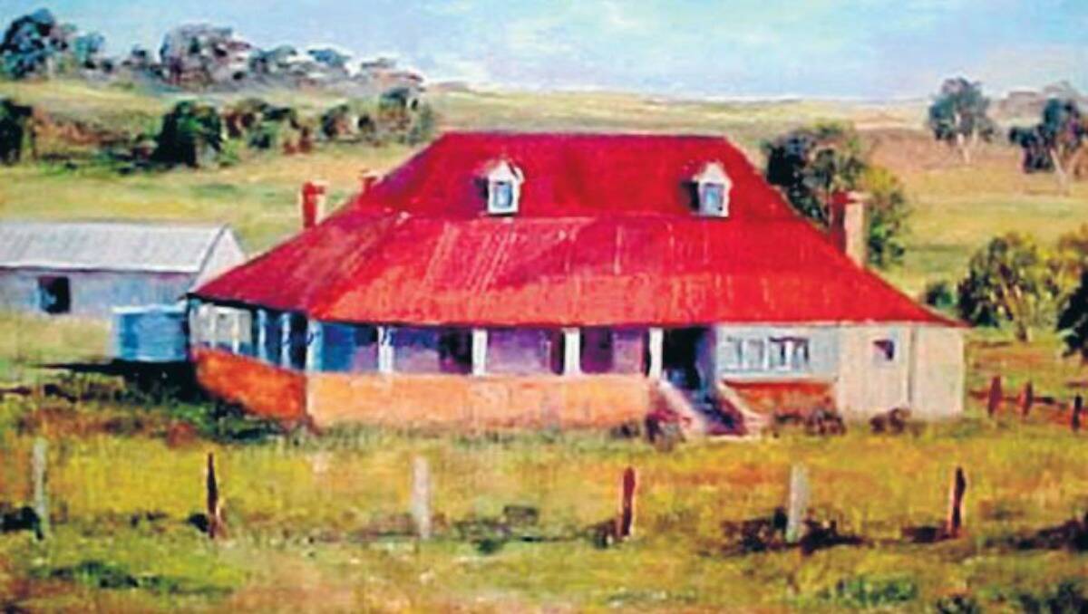 THE EARLY YEARS: Moyne Farm the topic of many paintings and sketches this one was done by local artist Yvonne Jenkins and is courtesy of Francis Owens writer of the blog A Rebel Hand: Nicholas Delaney of 1798. lm041813moyne2